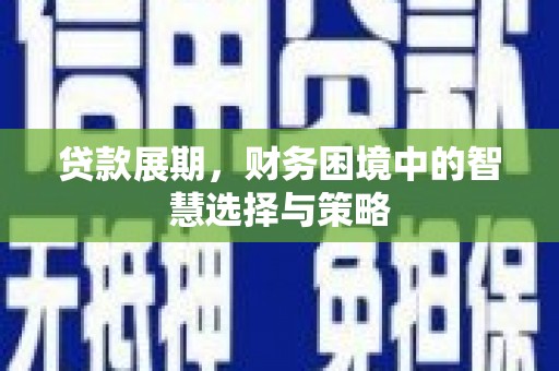 平镇贷款展期，财务困境中的智慧选择与策略