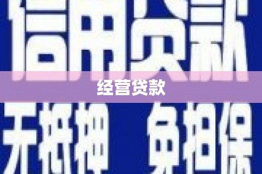 平镇经营贷款