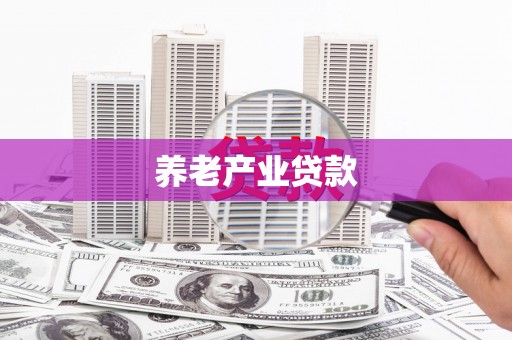 平镇养老产业贷款