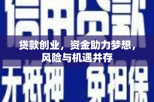 平镇贷款创业，资金助力梦想，风险与机遇并存