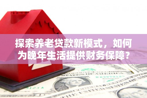 平镇探索养老贷款新模式，如何为晚年生活提供财务保障？