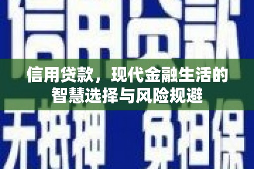 平镇信用贷款，现代金融生活的智慧选择与风险规避