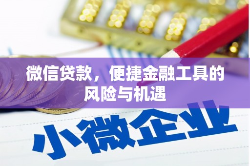 平镇微信贷款，便捷金融工具的风险与机遇