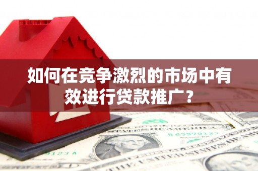 平镇如何在竞争激烈的市场中有效进行贷款推广？
