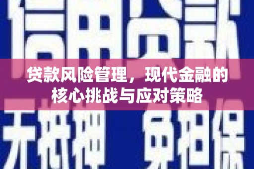 平镇贷款风险管理，现代金融的核心挑战与应对策略
