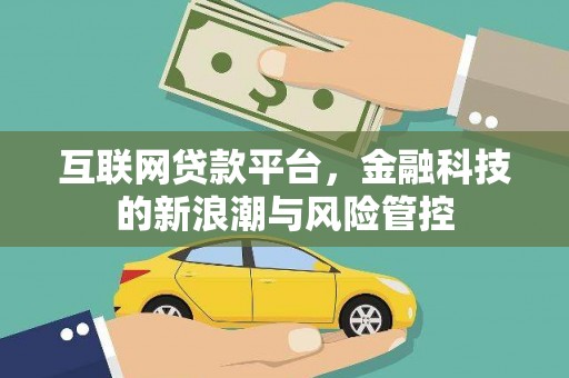 平镇互联网贷款平台，金融科技的新浪潮与风险管控