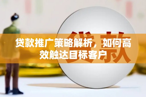 平镇贷款推广策略解析，如何高效触达目标客户
