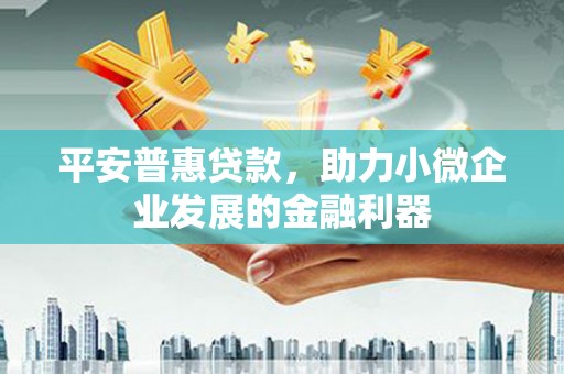 平镇平安普惠贷款，助力小微企业发展的金融利器