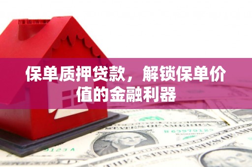 平镇保单质押贷款，解锁保单价值的金融利器