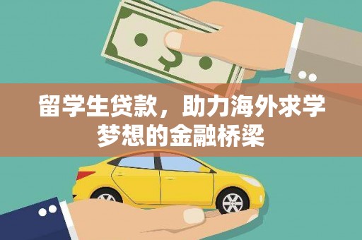平镇留学生贷款，助力海外求学梦想的金融桥梁