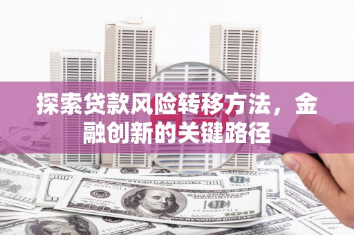 平镇探索贷款风险转移方法，金融创新的关键路径
