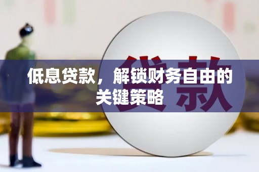平镇低息贷款，解锁财务自由的关键策略