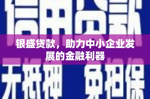 平镇银盛贷款，助力中小企业发展的金融利器