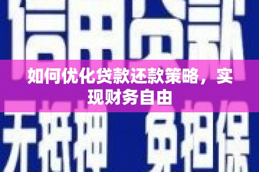 平镇如何优化贷款还款策略，实现财务自由