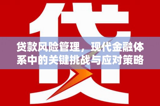 平镇贷款风险管理，现代金融体系中的关键挑战与应对策略