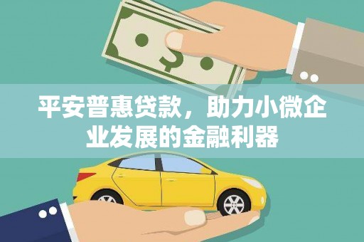 平镇平安普惠贷款，助力小微企业发展的金融利器