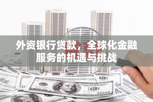平镇外资银行贷款，全球化金融服务的机遇与挑战