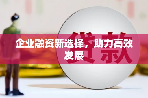 平镇企业融资新选择，助力高效发展